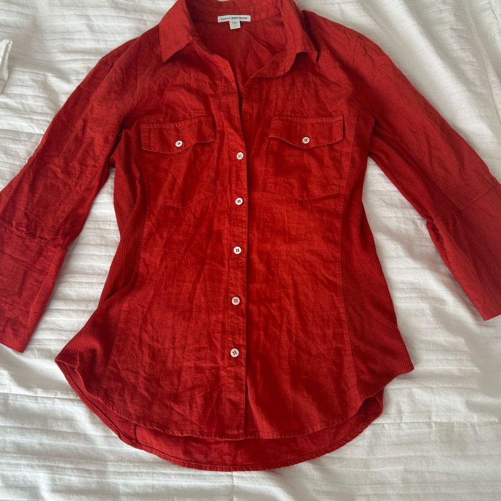 Standard James Perse Contrast Panel Shirt-Size 1